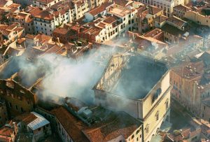 Il Gran Teatro La Fenice di Venezia dopo l'incendio del 1996