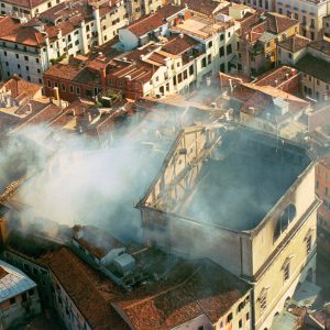 Il Gran Teatro La Fenice di Venezia dopo l'incendio del 1996