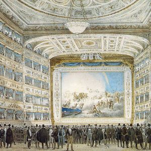 L'interno del Gran Teatro La Fenice di Venezia nel 1837