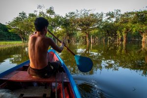 Un indigeno dell'Amazzonia