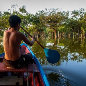 Un indigeno dell'Amazzonia