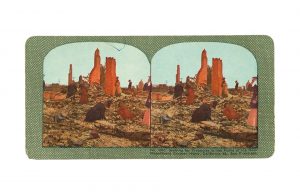 Una stereografia dei primi del '900 mostra le rovine di San Francisco dopo il terremoto