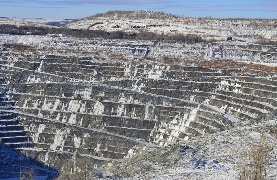 Una miniera di amianto nel Quebec, Canada