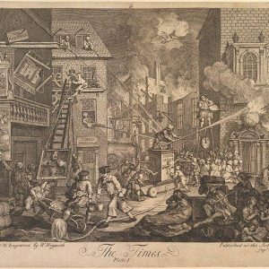 Incisione satirica britannica del '700