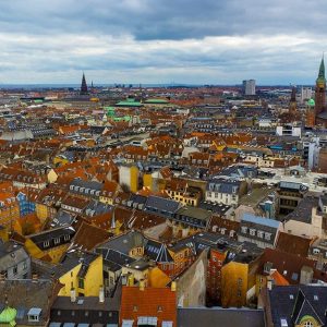 Vista dall'alto della città di Copenaghen