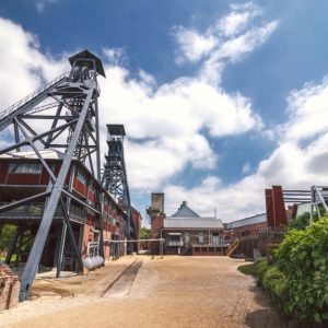 Ciò che rimane oggi della miniera di Bois du Cazier, a Marcinelle