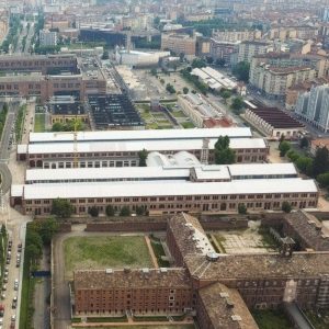 Vista aerea dell'area delle Officine Grandi Riparazioni di Torino